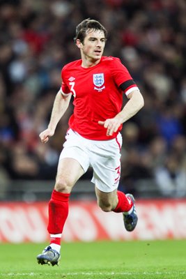 Leighton Baines on debut for England Wembley 2010
