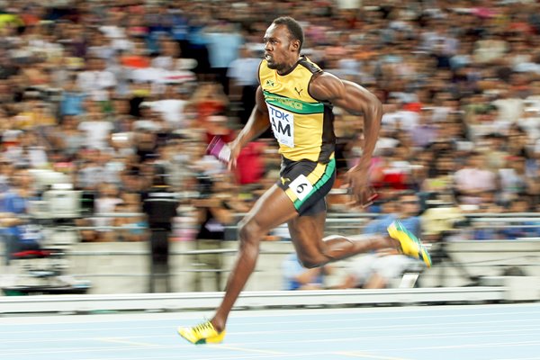 Usain Bolt 100m Relay World Athletics 2011