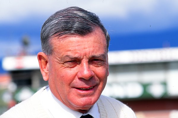 A portrait  of Harold "Dickie" Bird Legendary Umpire 1990