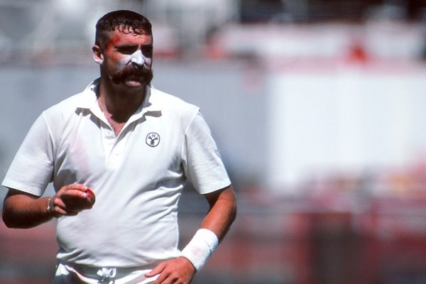 Merv Hughes Australia test cricket portrait 1990