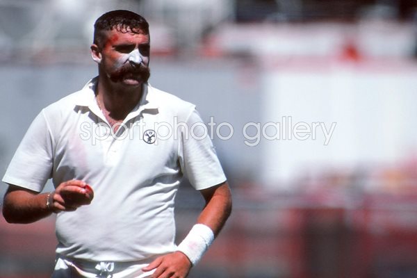 Merv Hughes Australia test cricket portrait 1990