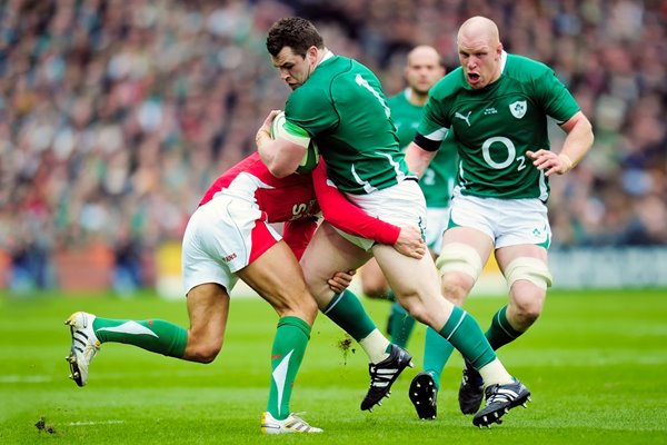 Cian Healy Ireland v Wales Croke Park 2010