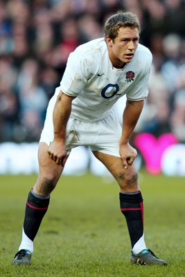 Jonny Wilkinson takes a breather v Scotland 