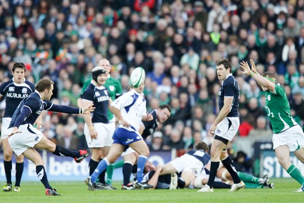 Dan Parks drop goal v Ireland Croke Park 2010