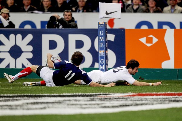 Ben Foden scores first try v France 