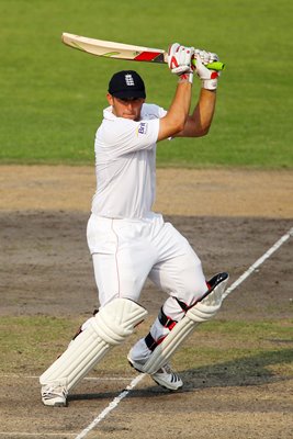 Tim Bresnan batting v Bangladesh in Dhaka 2010