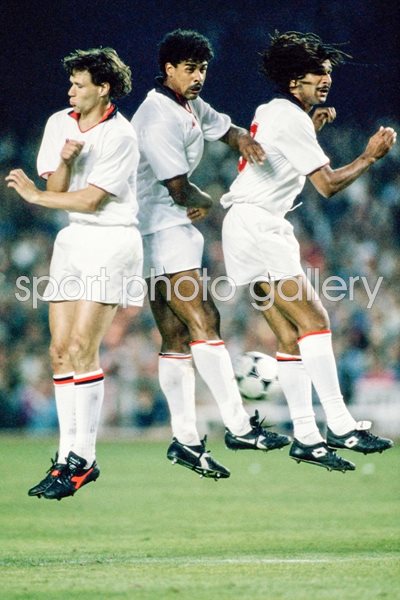 Van Basten, Rijkaard, Gullit AC Milan 1989 European Cup