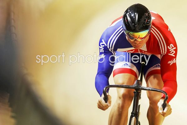 Sir Chris Hoy Classic Action Portrait 2010