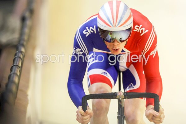 Ed Clancy Sprint Action Copenhagen 2010