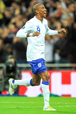 Ashley Young England scores v Wales 2011