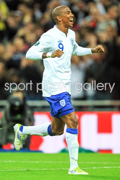 Ashley Young England scores v Wales 2011