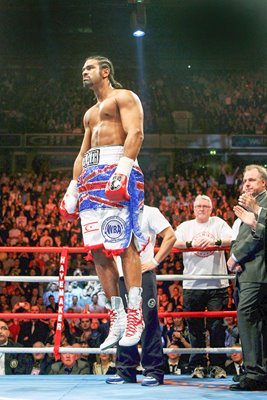 David Haye warms up v John Ruiz 