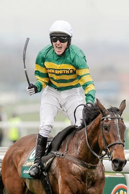 Tony McCoy celebrates Grand National win 2010