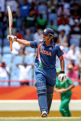 Suresh Raina celebrates 100 v South Africa