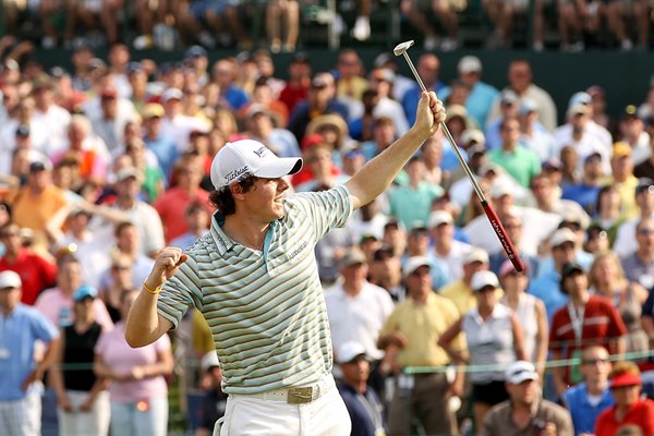 Rory McIlroy celebrates debut USPGA Tour win