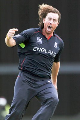 Ryan Sidebottom celebrates