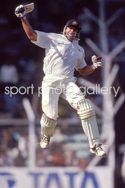 Matthew Hayden celebrates