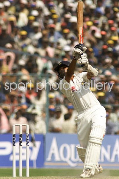 Rahul Dravid of India hits out 