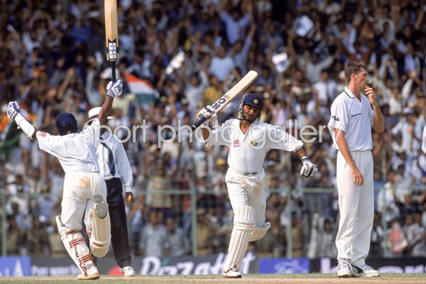 India celebrate historic win over Australia