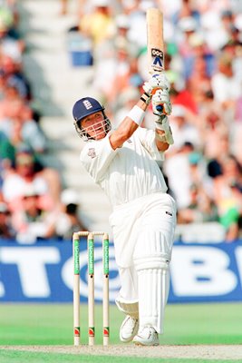 Alec Stewart of England hits out 