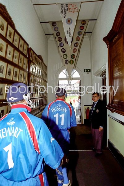 Nasser Hussain and Alec Stewart