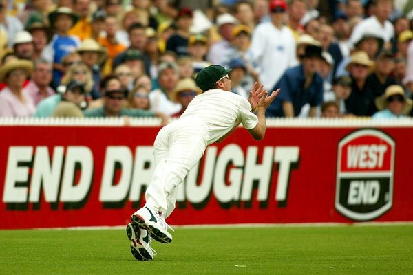 Glenn McGrath takes a catch