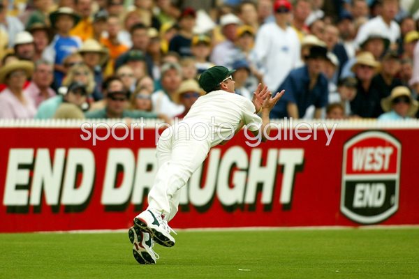 Glenn McGrath takes a catch