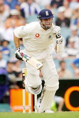 Michael Vaughan celebrates century