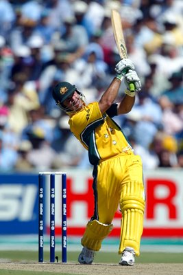 Ricky Ponting World Cup Final action