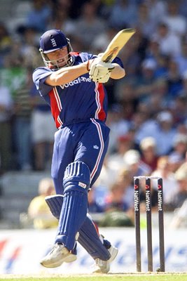 Andrew Flintoff attacks