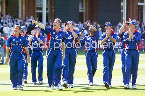England celebrate victory over South Africa