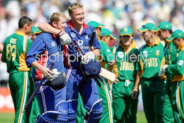 Andrew Flintoff and Anthony McGrath