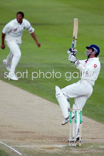 Michael Vaughan hooks Ntini