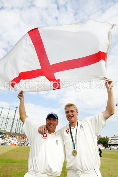 Alec Stewart and Andrew Flintoff