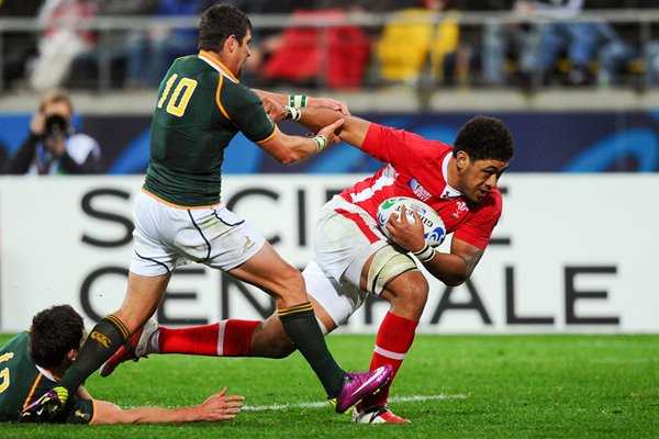 Toby Faletau Wales v South Africa RWC 2011 