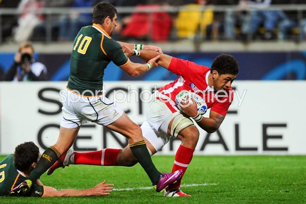 Toby Faletau Wales v South Africa RWC 2011 