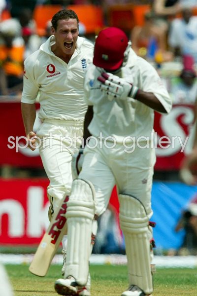 Simon Jones removes Brian Lara
