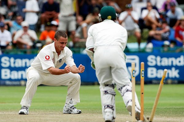 Simon Jones celebrates 