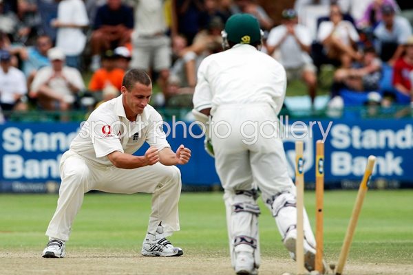 Simon Jones celebrates 