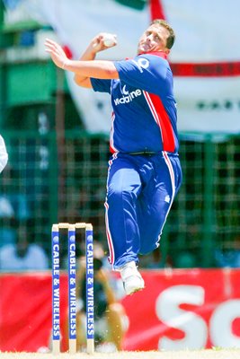 Darren Gough in action 