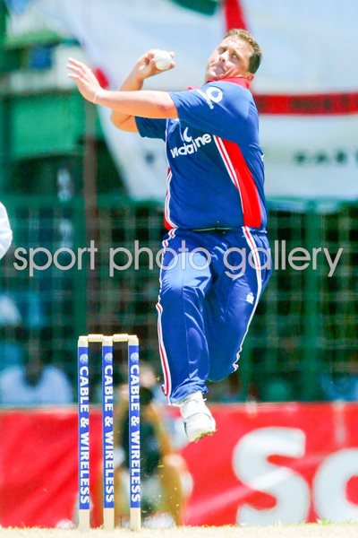 Darren Gough in action 