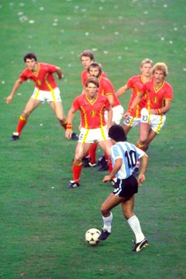 Maradona v Belgium - Spain 1982
