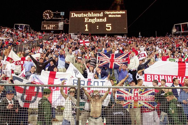 England 5 Germany 1 - Scoreboard