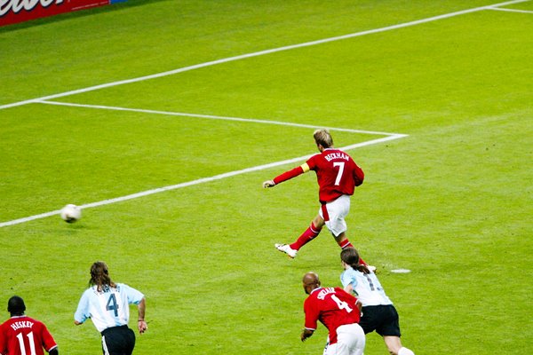 David Beckham Penalty v Argentina