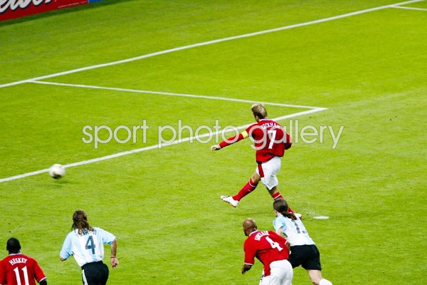 David Beckham Penalty v Argentina