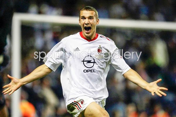 Andrei Shevchenko AC Milan celebrates 