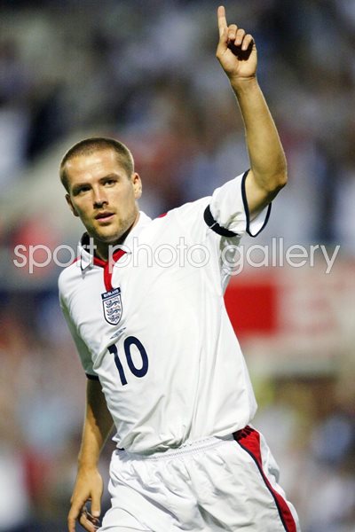 Michael Owen celebrates