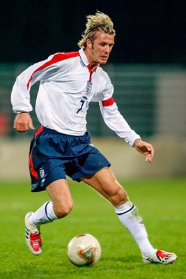 David Beckham on the ball