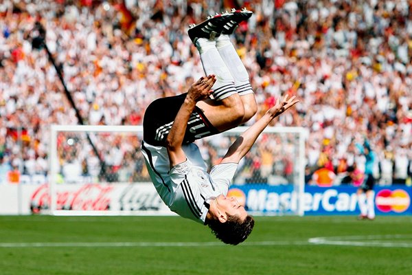 Miroslav Klose of Germany celebrates