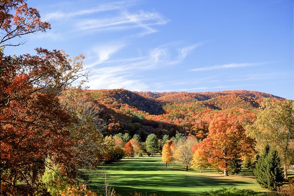 Old White Course Greenbrier Resort 1st hole